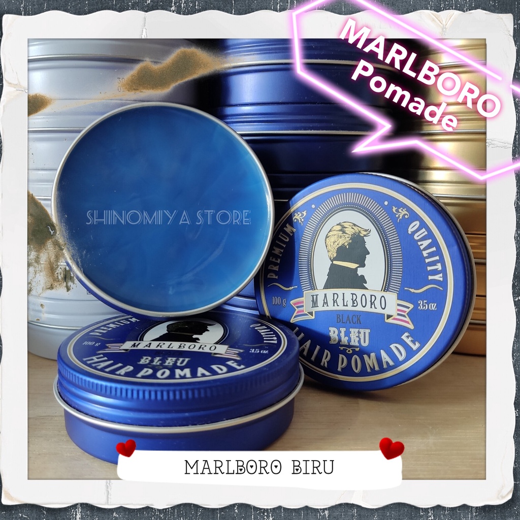 [COD] POMADE MARLBORO PREMIUM BIRU / MINYAK RAMBUT PRIA / PENGERAS RAMBUT