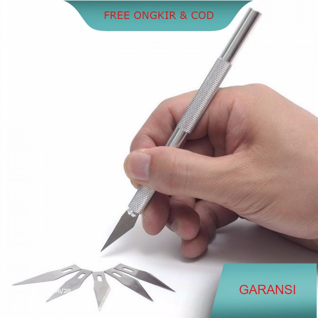 

Metal Handle Hobby Craft Knife with 4 Pcs Blade Set - WL-9309 Vellorystore