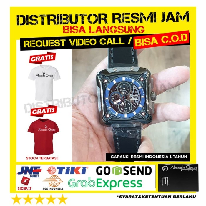 JAM TANGAN ALEXANDRE CHRISTIE ac3030 3030MC 3030 RESMI 12BULAN