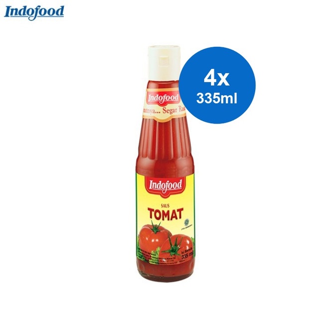 

Indofood Saus Tomat Botol Besar 4 x 335 ml