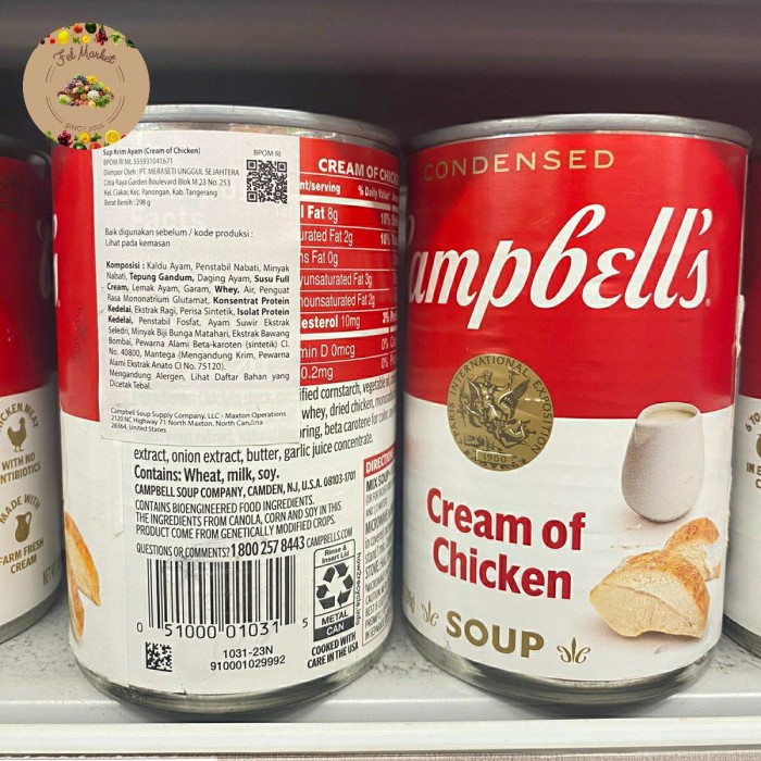 

Campbell's Cream Of Chicken Soup ( Sop Krim Ayam) 298 grm