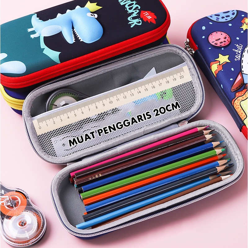 

OLINE 3D Tempat Pensil Anak Kartun Stationery Kotak Pensil Alat Tulis Perlengkapan Sekolah