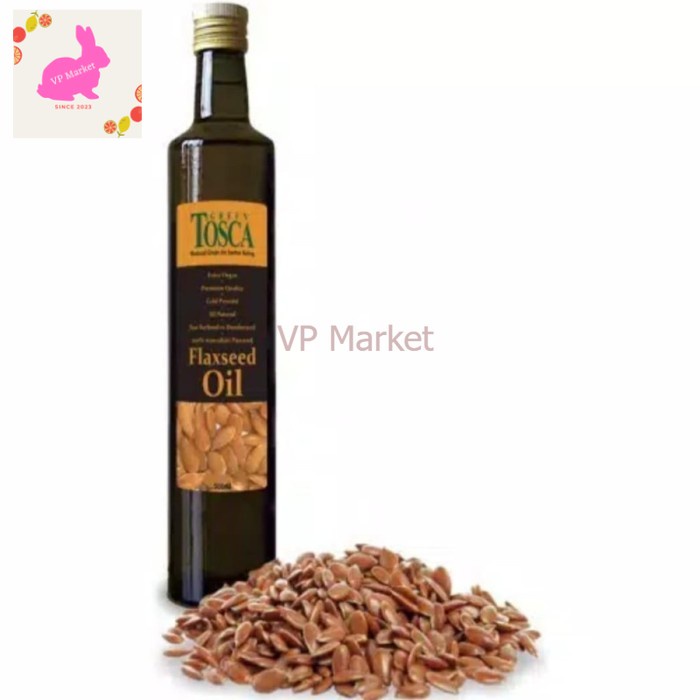 

Green Tosca Flaxseed Oil 500ml Minyak Flaxseed impor 100% Original