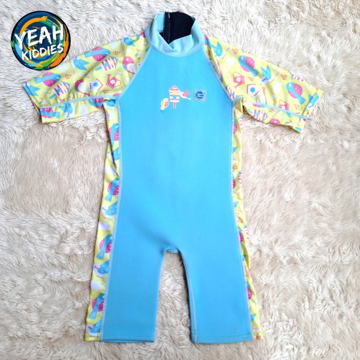 BAJU RENANG ANAK CEWEK PEREMPUAN SPLASH ABOUT NEOPRENE WETSUIT SWIMWEAR SWIMSUIT THERMAL BODY WARMER