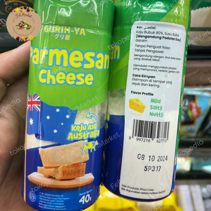 

Gurih Ya Parmesan Cheese Australia Keju Bubuk Parmesan 40 grm