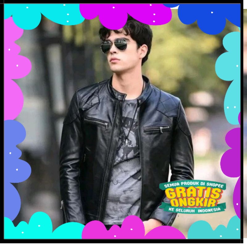 Jaket Kulit Pria Tebal Jaket Rider/ Underground