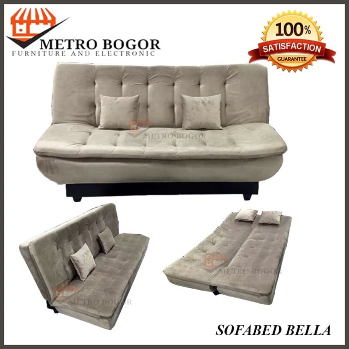 BERKUALITAS PROMO TERLARIS SOFABED / SOFA BED BELLA  KAIN