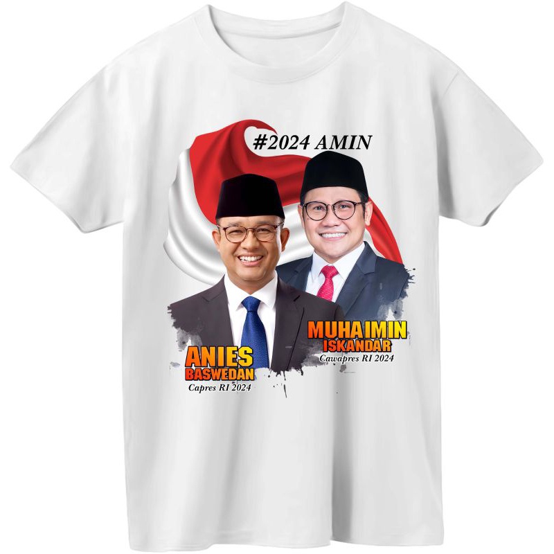 kaos anies & muhaimin 2024 // baju relawan anies baswedan & muhaimin iskandar sablon dtf