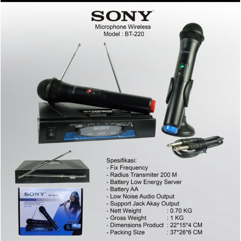Mic wireless karaoke sony microphone Wireless karaoke