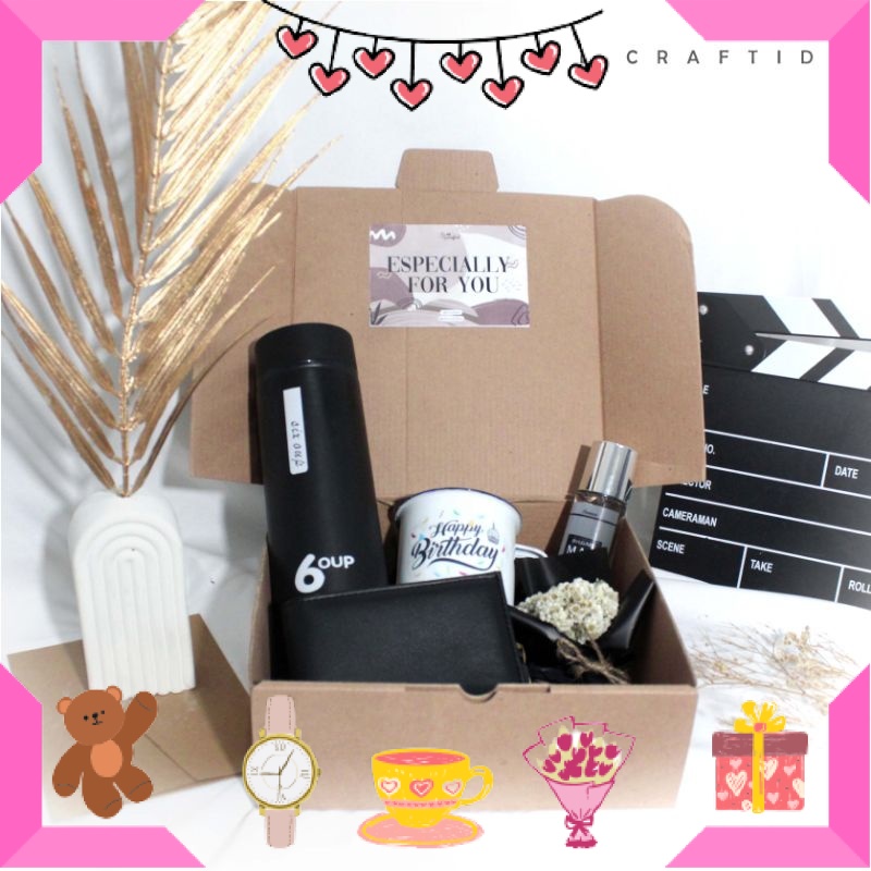 

KADO HAMPERS BAYI ANAK MUDA REMAJA PACAR KEKASIH BIKIN ROMANTIS ANNIVERSERY/ Hampers Enamel Black series | Kado Cowo | Kado Cewe |Kado Ultah |Lado graduation | Birthday gift box / ULTAH LAHIRAN WISUDA JADIAN