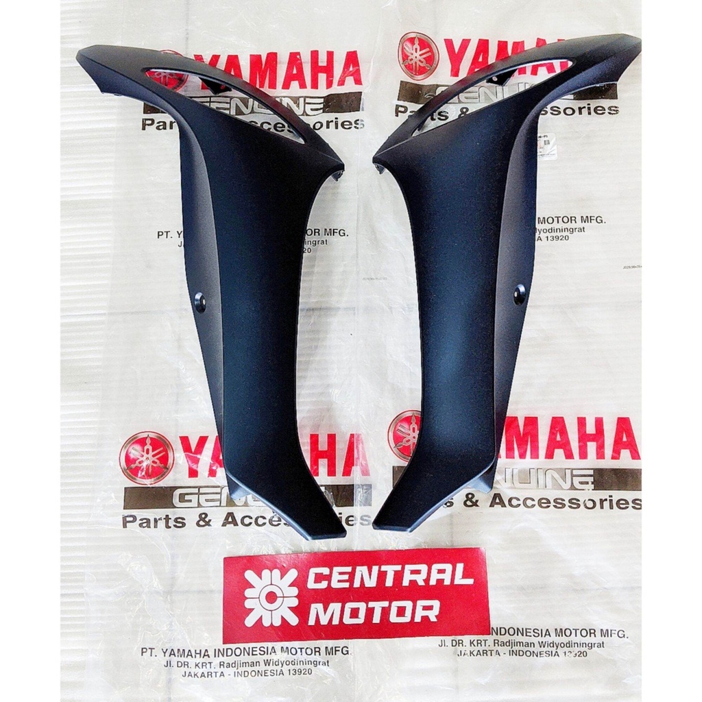 Cover Sayap Tebeng Body Depan Kanan Kiri Depan Biru Doff Matte  Fino Grande 125 2018 Original Yamaha