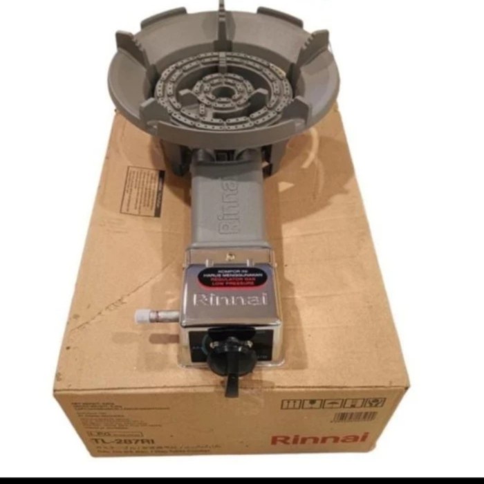 Rinnai TL287RI Kompor COR Gas Mawar 1 Tungku TL 287 RI TL-287RI Komersial Tekanan Rendah - Garansi