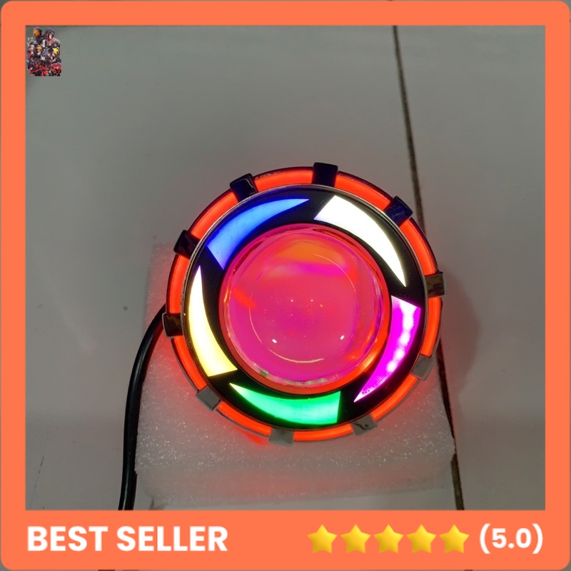 LAMPU PROJIE PROJIE BESAR 3,5 INCH RAINBOW SABIT UNIVERSAL MOTOR