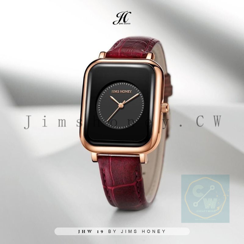 Jims Honey - Jims honey - Jam Tangan Wanita Anti air Jhw 19 Watch Unisex  - Jam Analog Kulit Murah