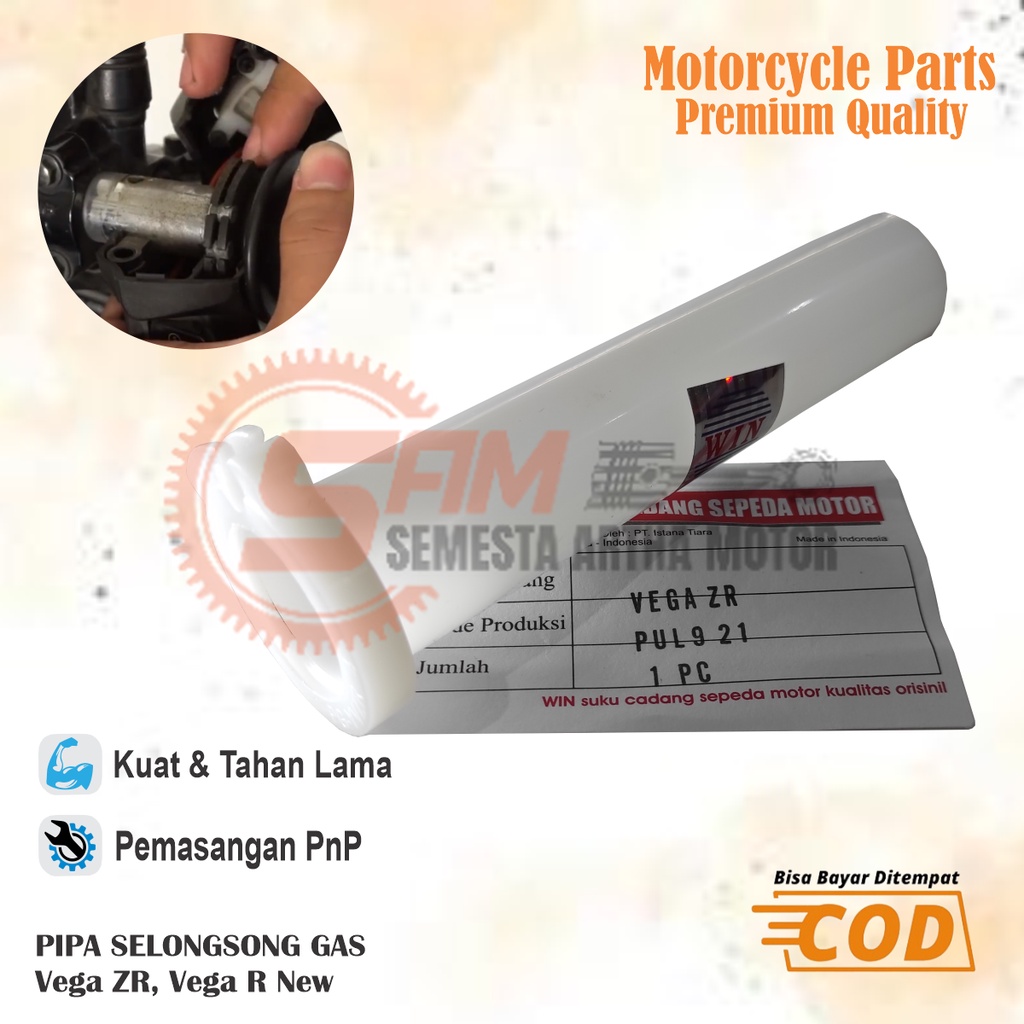 Selongsong Pipa Gas Win Yamaha Vega ZR Slongsong Motor