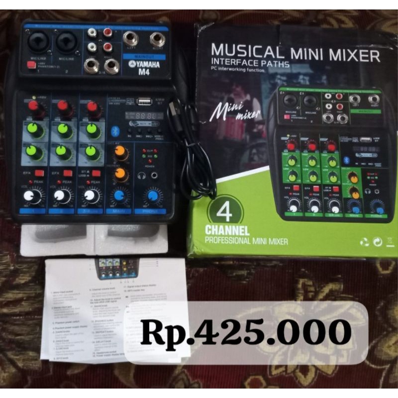 MUSICAL MINI MIXER YAMAHA M4 - 4 CHANNEL