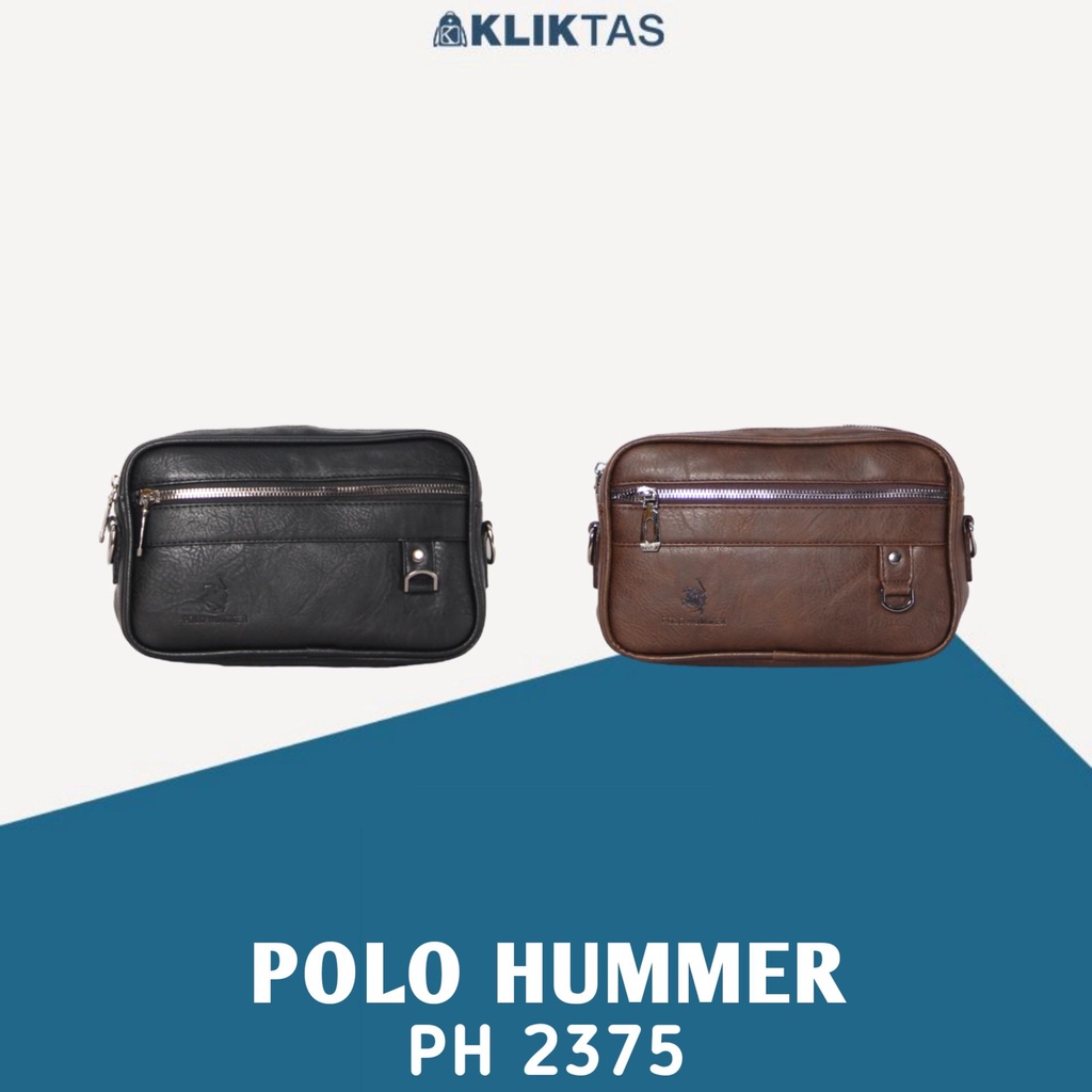 Tas Tangan Pouch Pria Import Kulit Polo Hummer 2372