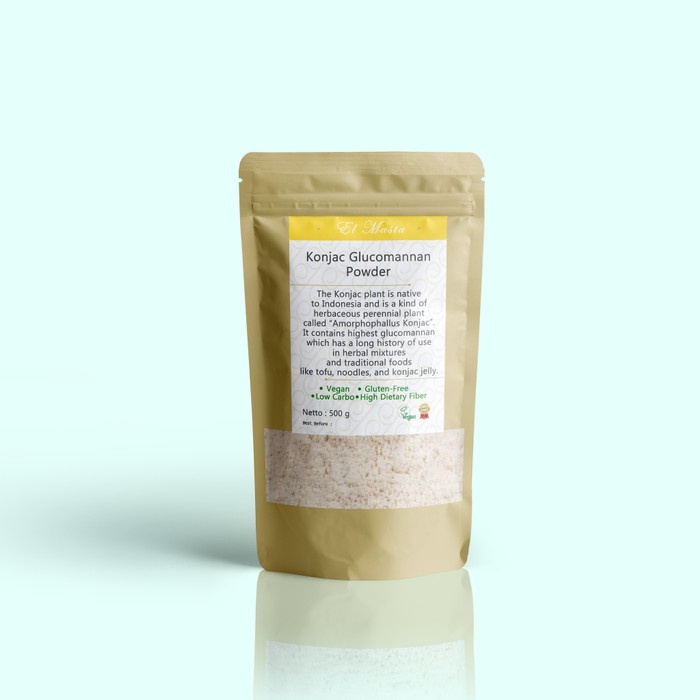 

Termurah [ Best Seller ] 100G TEPUNG PORANG KONNYAKU SHIRATAKI KONJAC YAM GLUCOMANNAN POWDER
