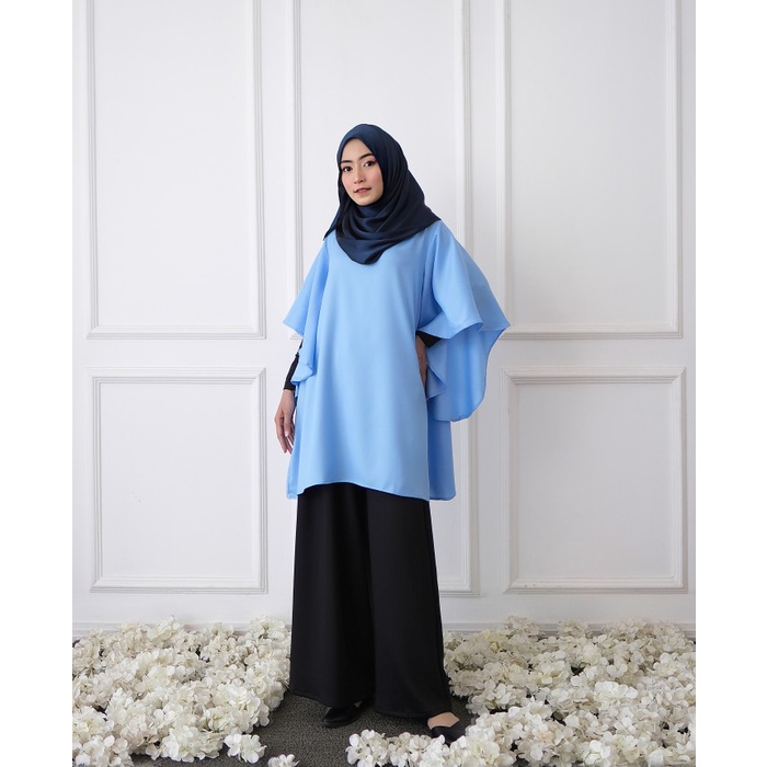 KEIZHA &amp; SOLEHA Allamanda Tunic Baju Atasan Wanita Blus Muslim