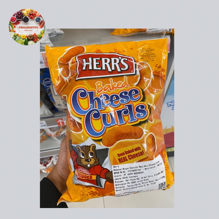 

Herrs Baked Cheese Curls 198 grm