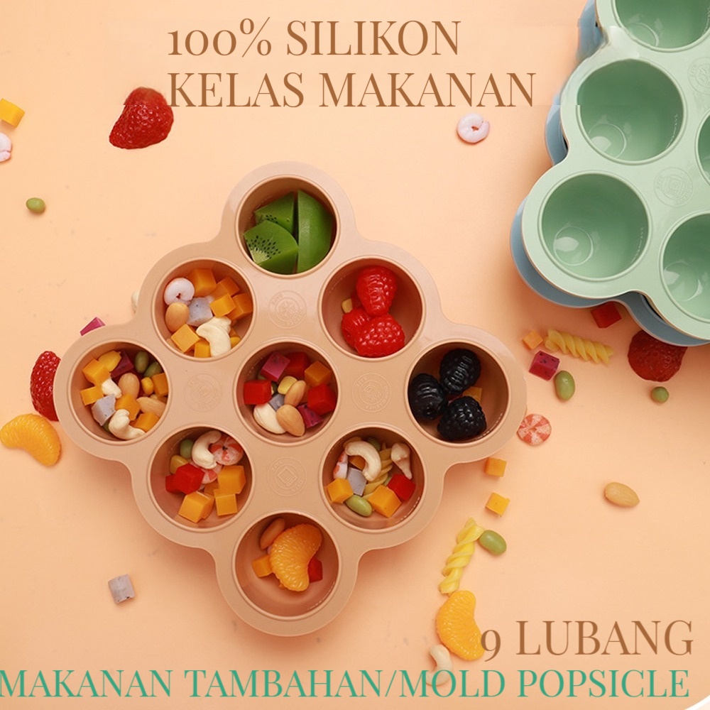 Kaldu Mpasi Bayi - Wadah Kaldu Mpasi - Cetakan Kaldu Mpasi Silikon - Tempat Kaldu Mpasi Silicon - Fr