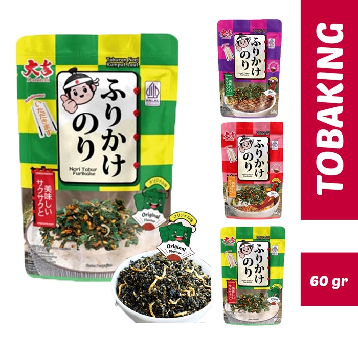 

Nori Tabur Furikake 60gr Rumput Laut Abon Ikan Teri