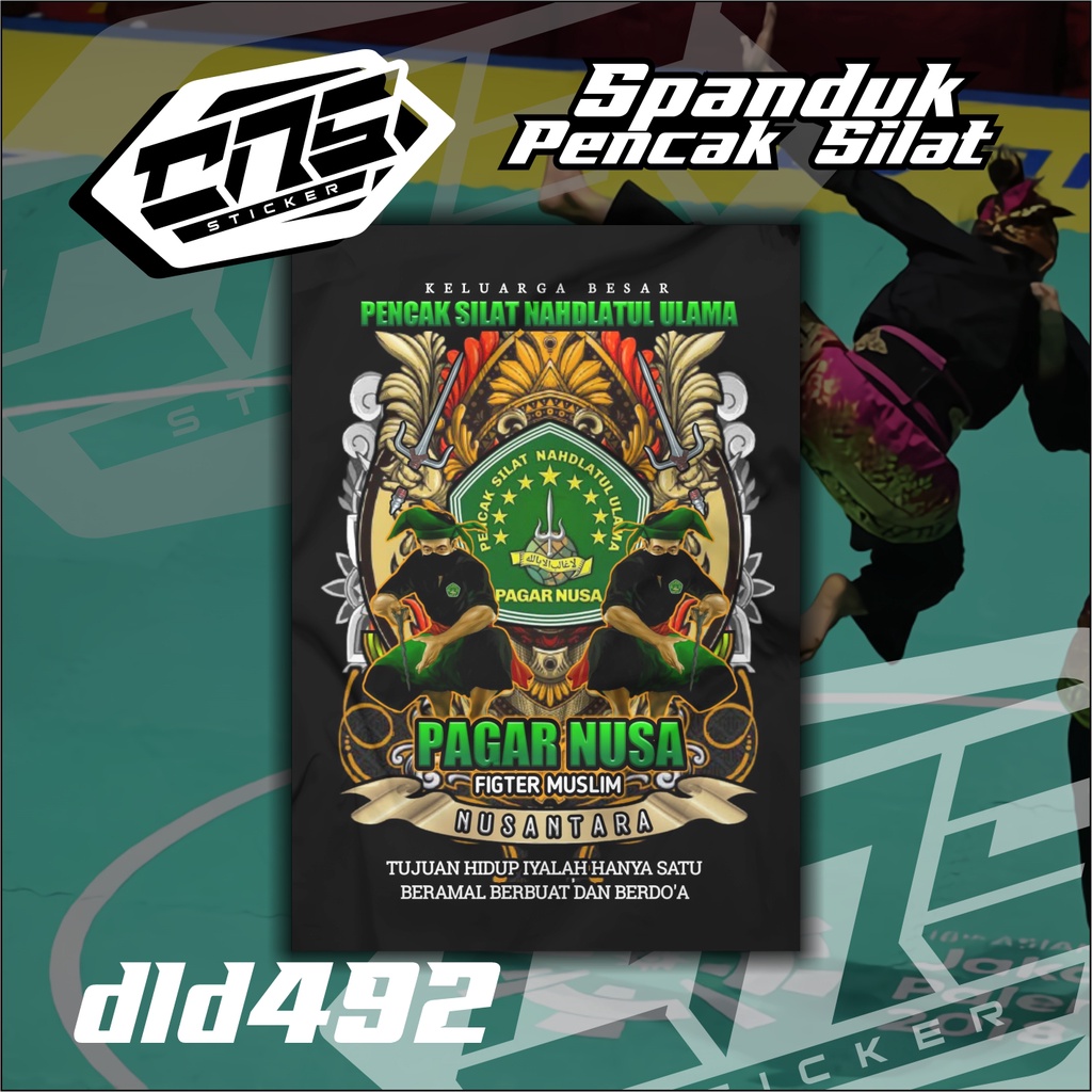 Bendera Spanduk pencak silat PAGAR NUSA Printing Bisa Request High Quality