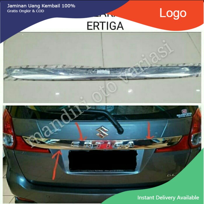 trunklid list bagasi Belakang Ertiga Chrome Little
