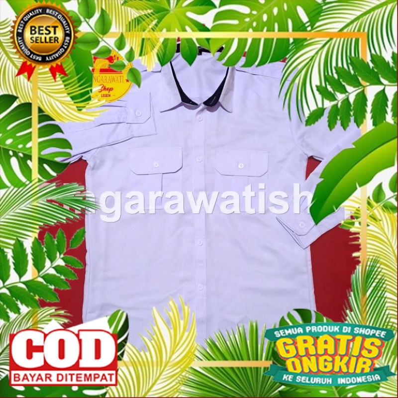 SERAGAM DINAS PDH KANTOR /Baju Dinas Pdh Putih Pria Seragam Pns Putih Pria Baju Putih Pns Kerah Dala