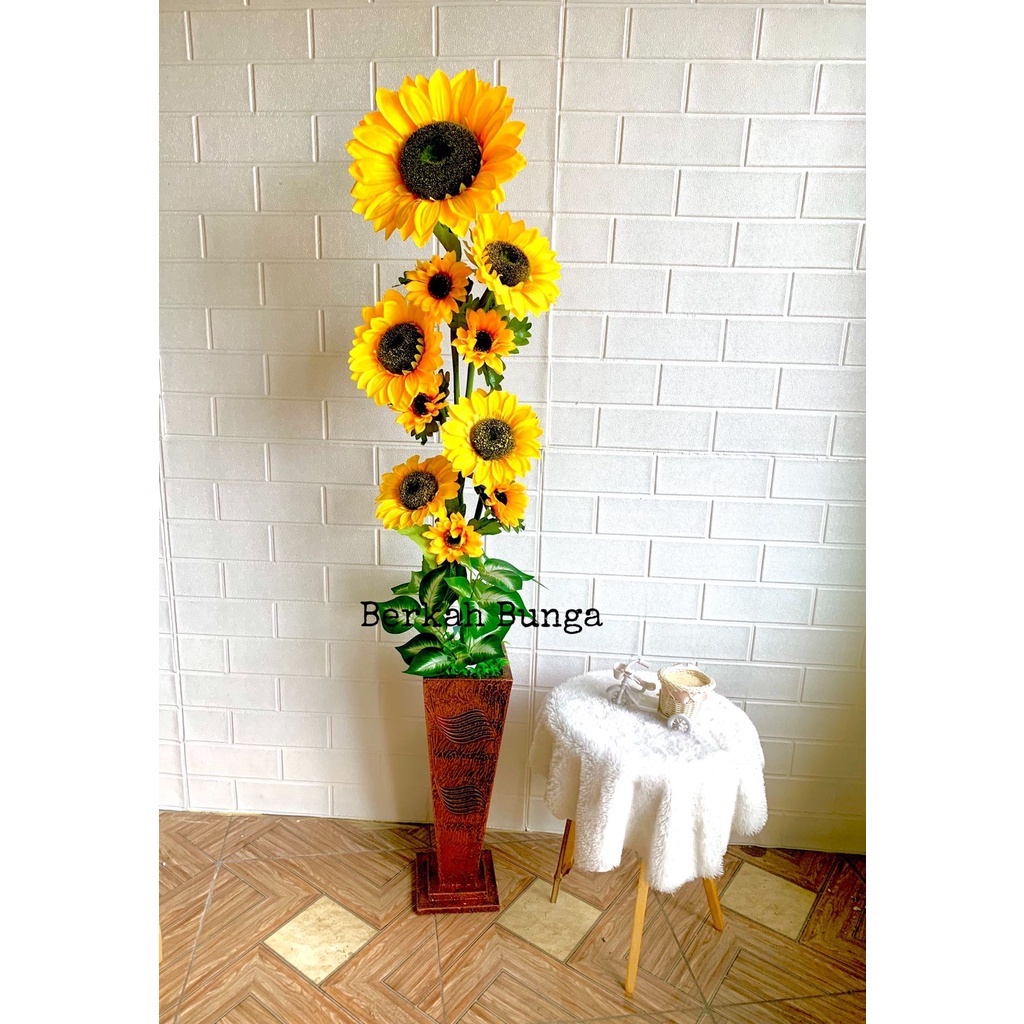 Bunga Matahari Artificial/Bunga Matahari Hiasan/Bunga Matahari Plastik/Bunga Dekorasi Rumah/Bunga Ar