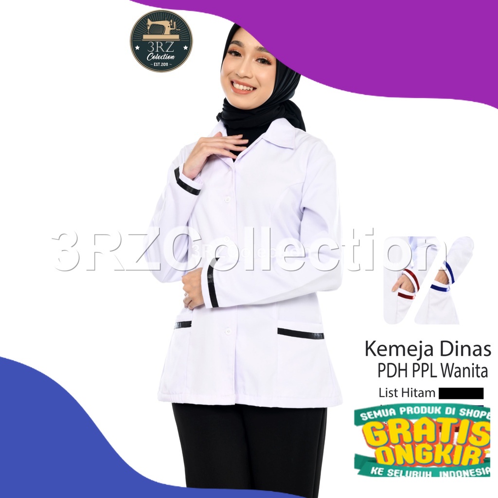 Baju Dinas Putih Wanita PDH Putih PNS Cewek Kemeja Kemeja Putih PNS Wanita Baju Putih PNS Wanita Ser