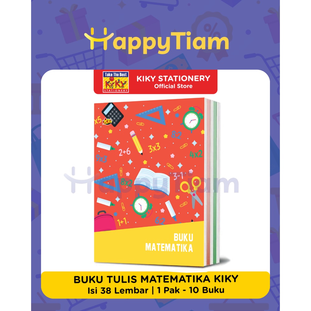 

KIKY BUKU TULIS KOTAK KECIL MATEMATIKA 38 LEMBAR 1 PAK 10 BUKU MTK BERHITUNG