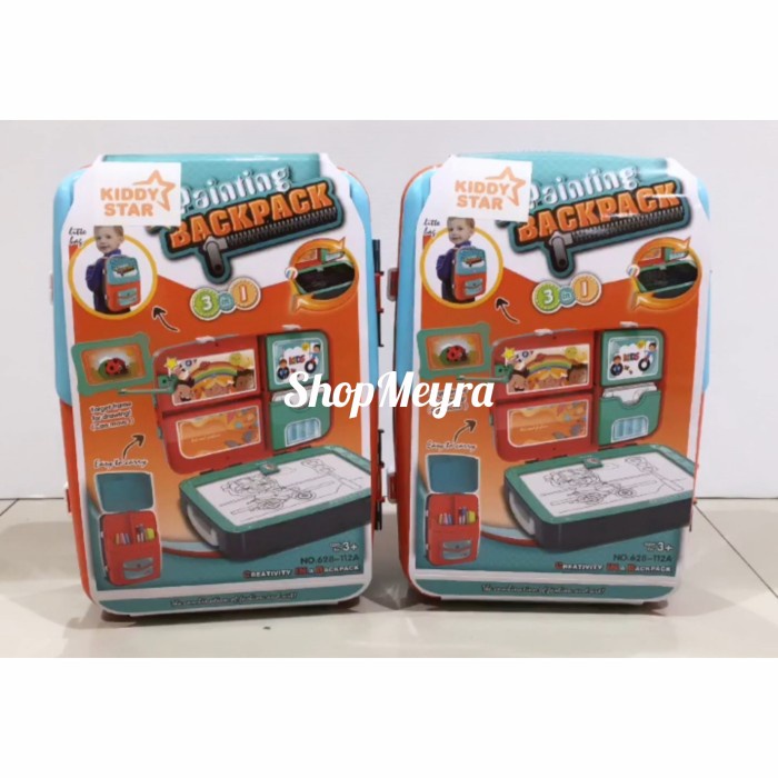 

ORDER-KIRIM Kiddy Star Painting Backpack Pink / Green - Alat Lukis Anak - Green TERLARISSS !!!