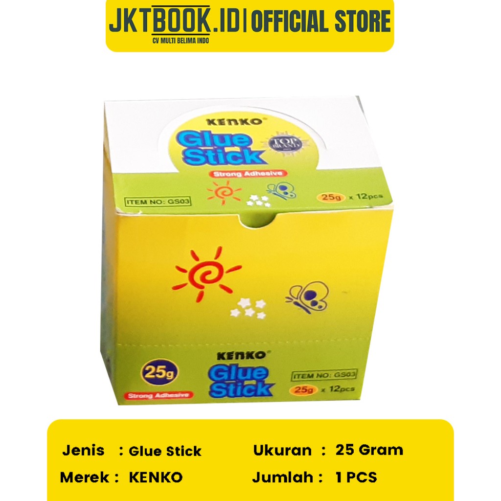 

Lem Kertas Glue Stik Kenko 25g