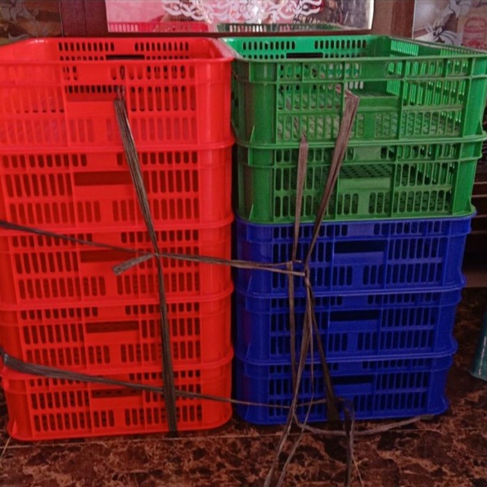 

BOX CONTAINER GREEN LEAF 2212 L / KERANJANG INDUSTRI BUAH ROTI 2212L
