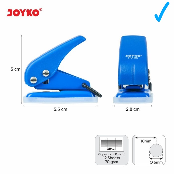 

pembolong satu lubang one hole punch -