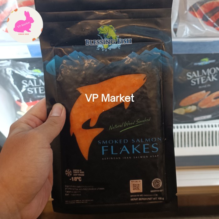

Blessing Fish Smoked Salmon Flake | Kepingan Ikan Salmon Asap 100g
