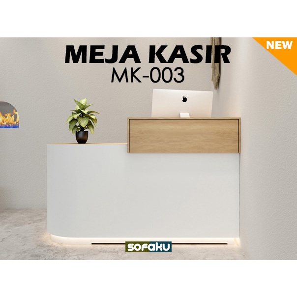 promo spesial Meja Kasir MK-003 / Meja Konter Custom - Counter Table / Front Desk - Meja Toko Meja R