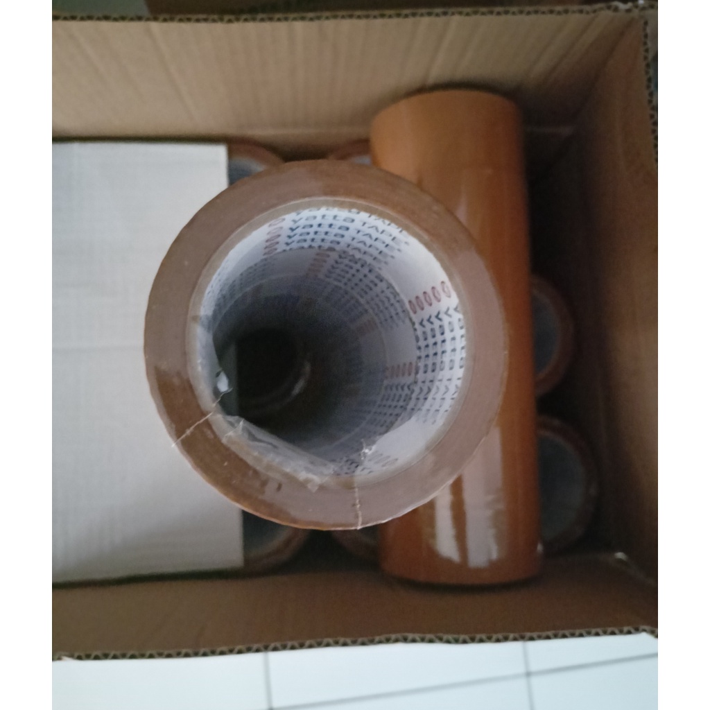 

lakban coklat 90 yard 48 mm per pcs