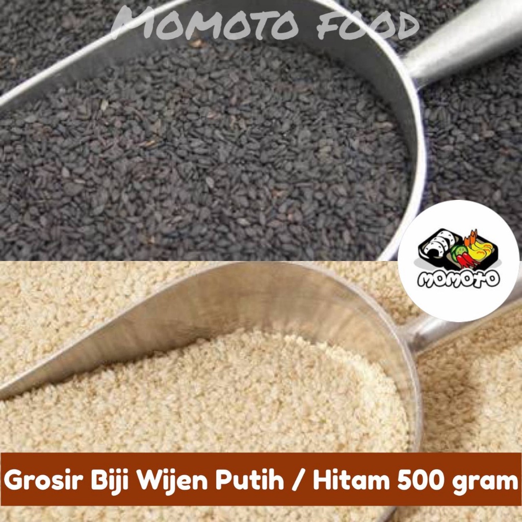 

Grosir Biji Wijen Putih Hitam 500 gram Premium Organic Sesame Seeds Taburan