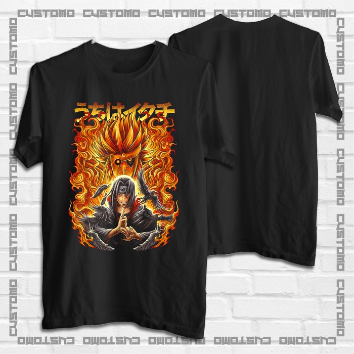 KAOS UCHIHA ITACHI SUSANOO | KAOS JEPANG | BAJU KAOS ANIME PREMIUM
