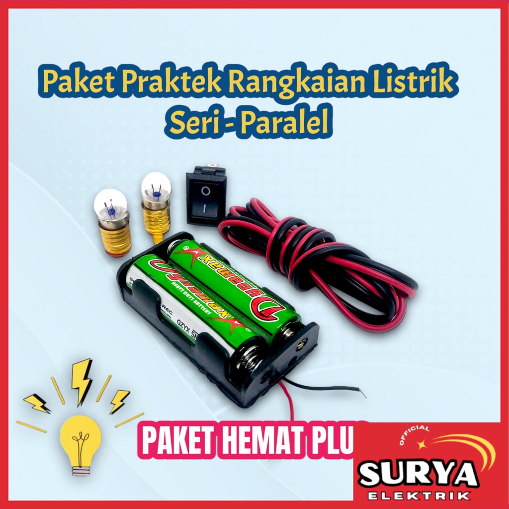 

Paket Praktek Praktikum Sekolah Rangkaian Listrik Seri Paralel