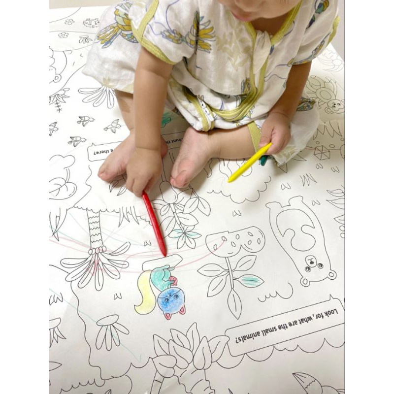 Crayon Anti Jorok Anti Patah/ Crayon Viral Anti Air /Crayon Anti Kotor NOn toxic /Crayon Anak