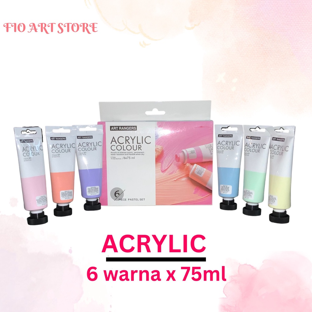 

Cat Akrilik Set Pastel Art Rangers 6x75ml | Acrylic Paint
