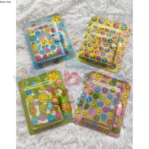 

(Ecer) Buku Diary Set Pulpen Motif Smile