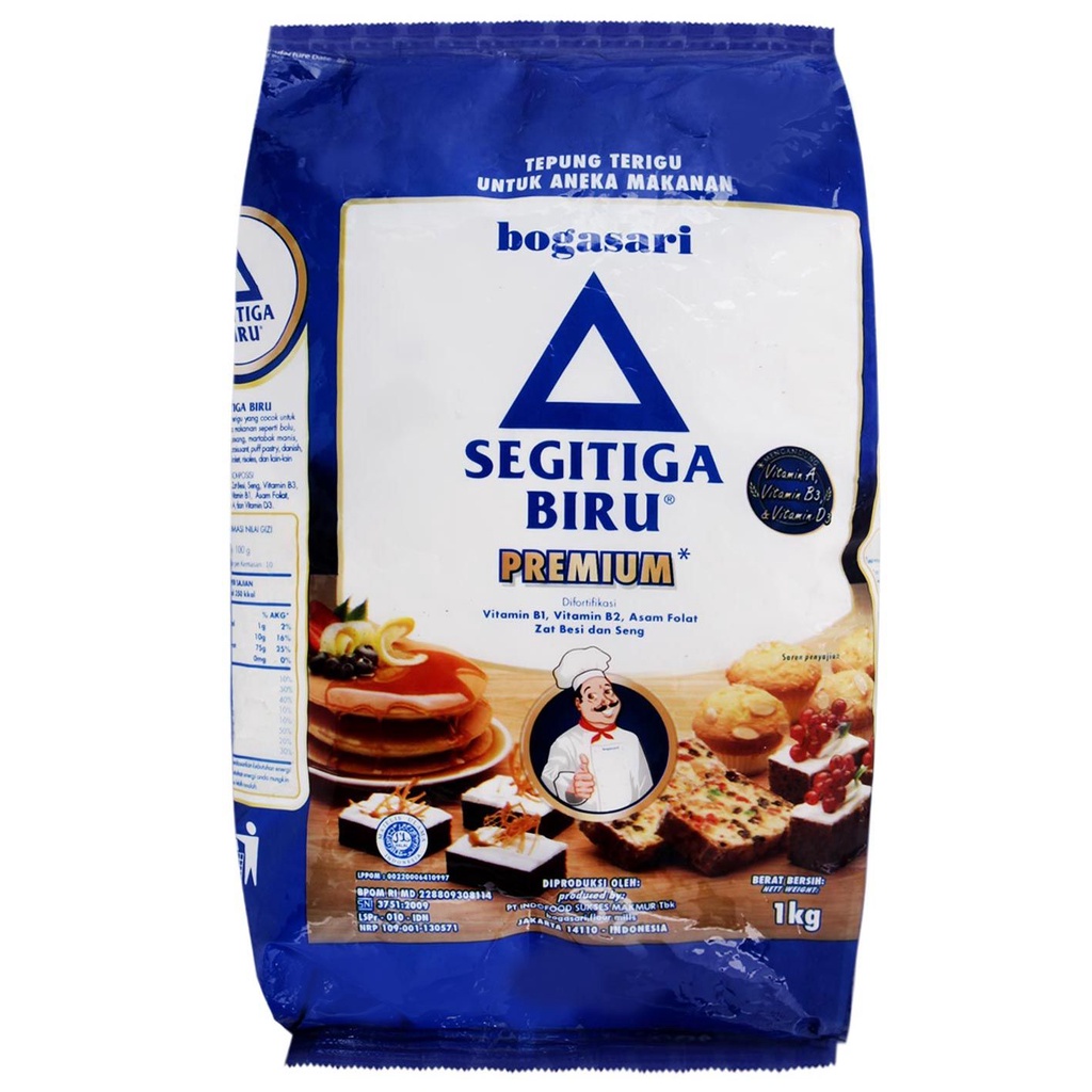 

TERIGU PREMIUM - Terigu Premium segitiga biru 1kg