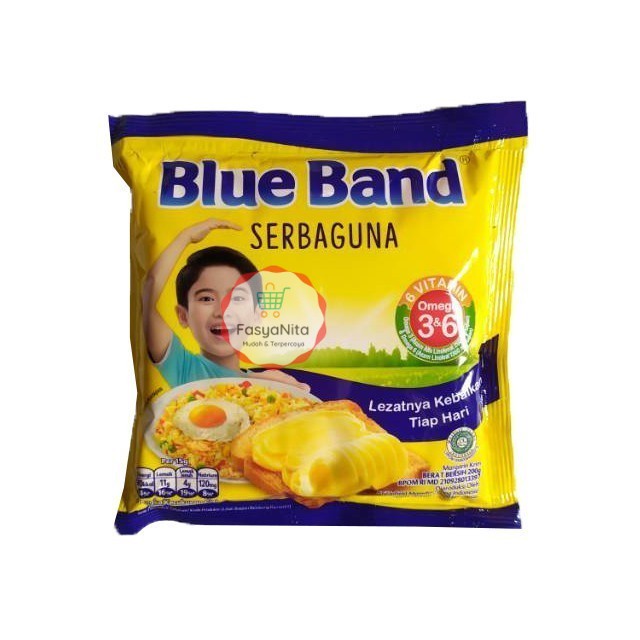 

Blue Band Serbaguna 200gr / Margarin Blue Band / Blue Band Sachet 200g - FasyAnita Mart Denpasar