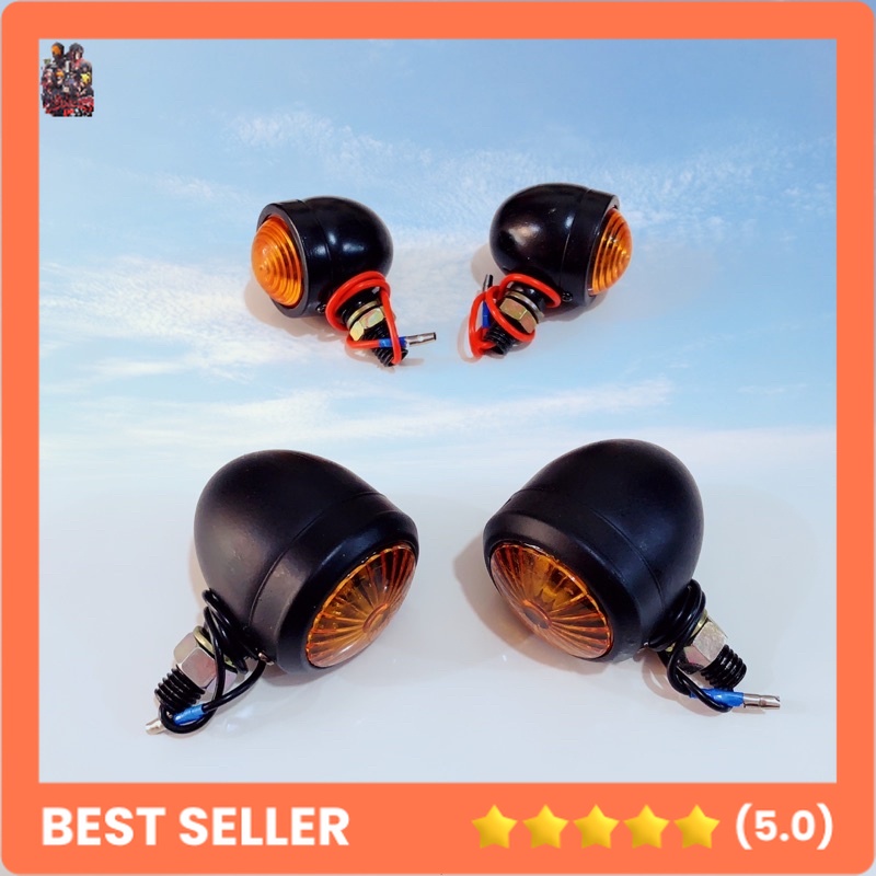 LAMPU SEN ACIPI BULAT MINI/ LAMPU SEN BULAT CLASSIC CUSTOM BESI UNIVERSAL MOTOR