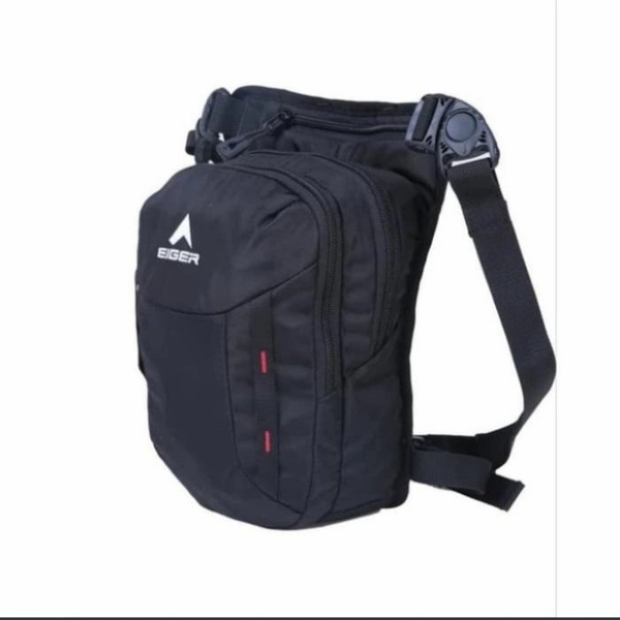 Tas Selempang Eiger Diario 3LP 2A Travel Pouch Paha Waistbag Pria Ori - Hitam