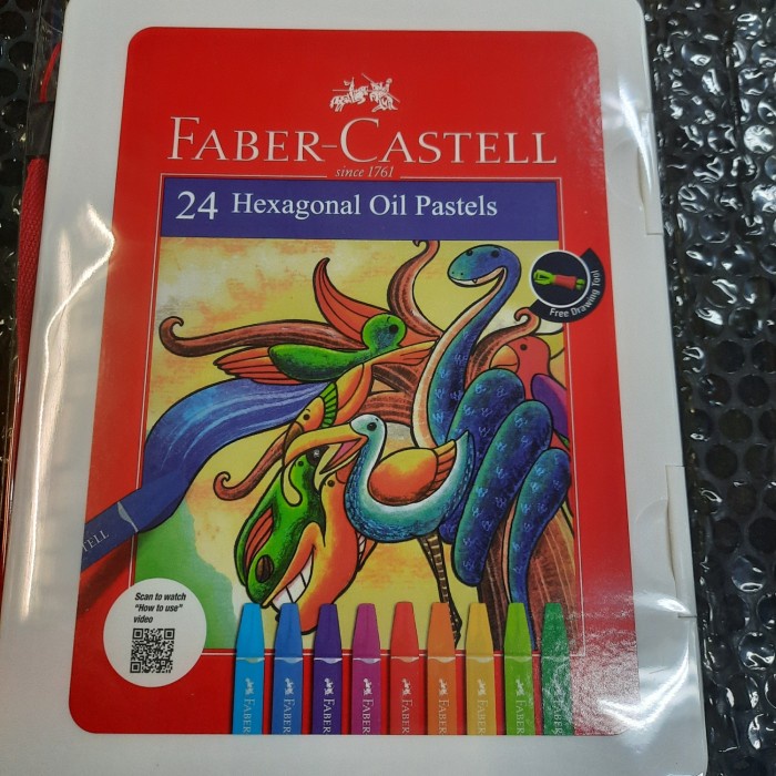 

[New] Crayon / Oil Pastel Faber-Castell 24 Warna Bag